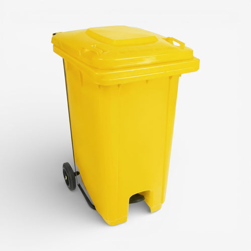 Basurero con pedal central 120 litros