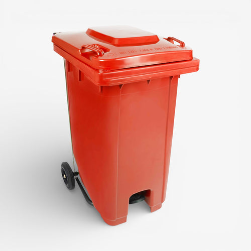 Basurero con pedal central 120 litros