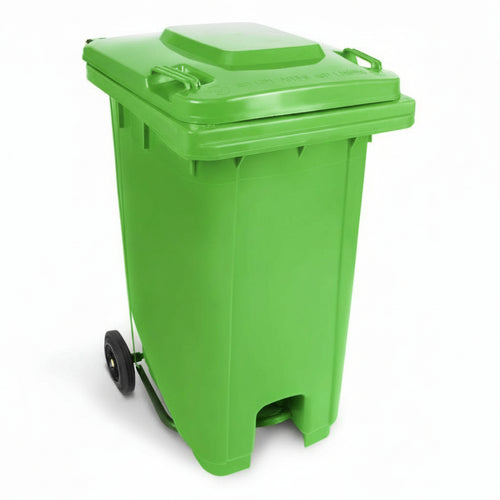 Basurero con pedal central 120 litros